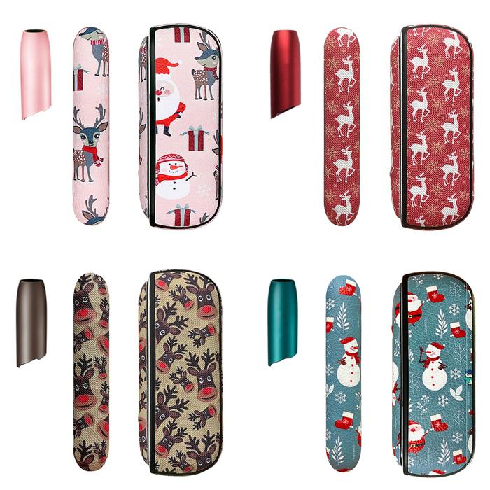 3 in 1 For IQOS 3.0 snowman christmas Cover Case High Quality