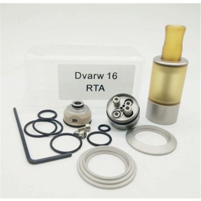 Dvarw 16 MTL RTA Rebuildable  Atomizer 16mm 22ml 316SS PEI Bottom