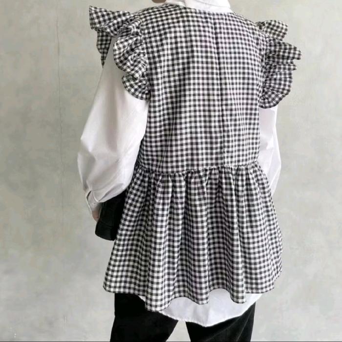 Preloved Cava Top Trick & Tricky Gingham Black