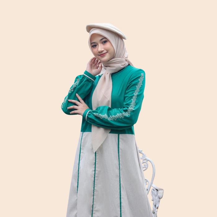 Rumah Dannis - D' Pias Abaya Couple Mom And Girl (Gamis Couple Mom And Girl Bahan Cotton)