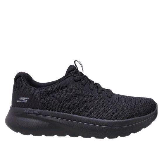 Sepatu Skechers Go Walk Arch Fit N-Joy Men's Walking Shoes - Black Sneakers Pria Kerja Sport