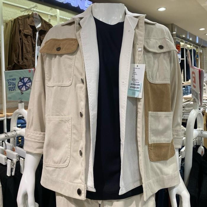 EMBA JEANS JAKET OUTER PRIA BAHAN CORDUROY 100% ORIGINAL MATAHARI