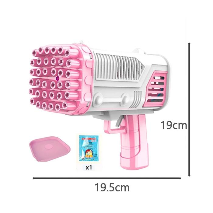 36 Holes Gatling Soap Bubble Machine Water Gun Bubble Rocket Launcher