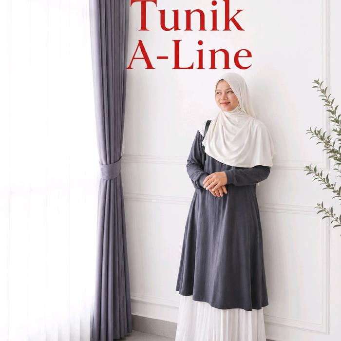 Tunik Aline / Bamboo Cotton /Tunik katun bambu /Tunik kaos katun bambu