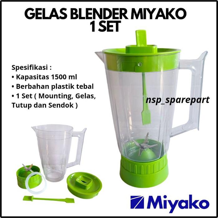 1SET GELAS BLENDER 1,5 LITER MEREK MIYAKO YASAKA OKAYAMA DLL