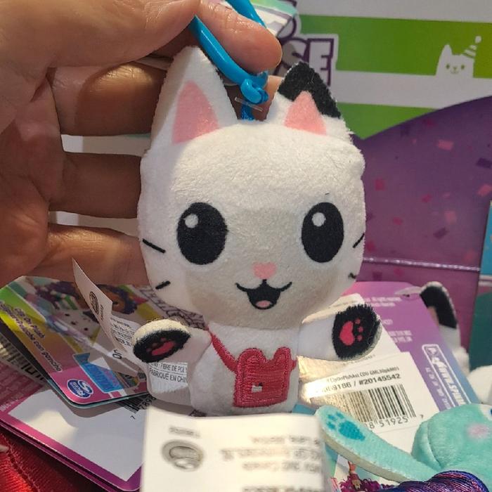 Gabby Dollhouse Pandy Paws clip on gantungan kunci boneka bag charm gantungan tas original