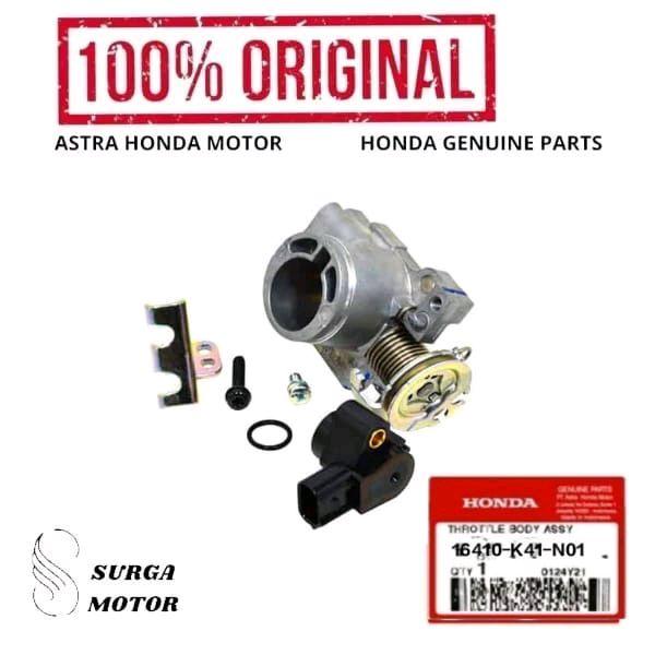 Body Set Supra X 125 FI 16410K41N01 16410-K41-N01 Throttle Assy Supra 2014-Sekarang  ori original Ho