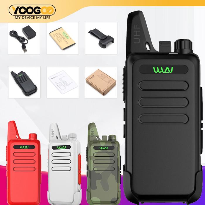 HT Walkie Talkie Dual Band Radio Komunikasi with Led HT WLN UHF Two Way Rrdio
