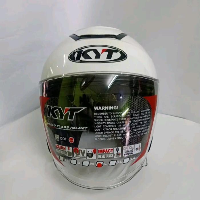 helm kyt Kyoto r polos putih original 100 % motorcyle