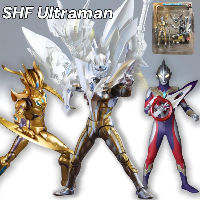 【AQING】Action Figure SHF Ultra Ultraman/Figure Ultraman Tiga Trigger Decker S.h.figuarts SHF Ultrame