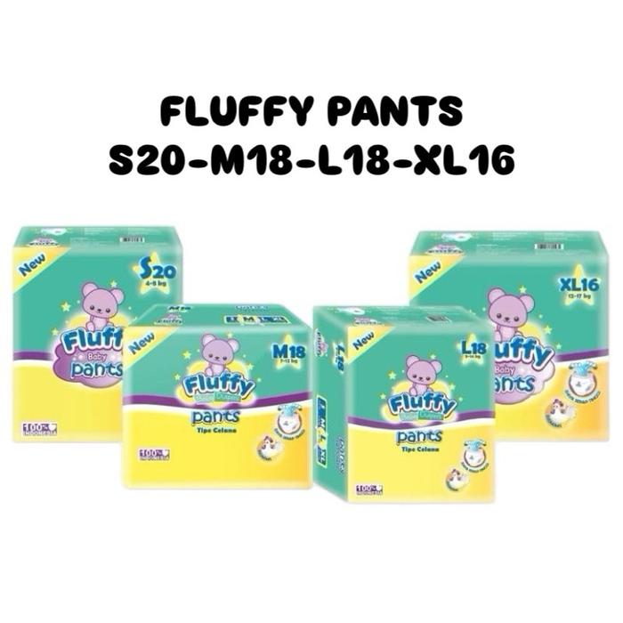 [PAKET 1 BALL] FLUFFY BABY PANTS FLUFFY POPOK BAYI CELANA MINI SIZE