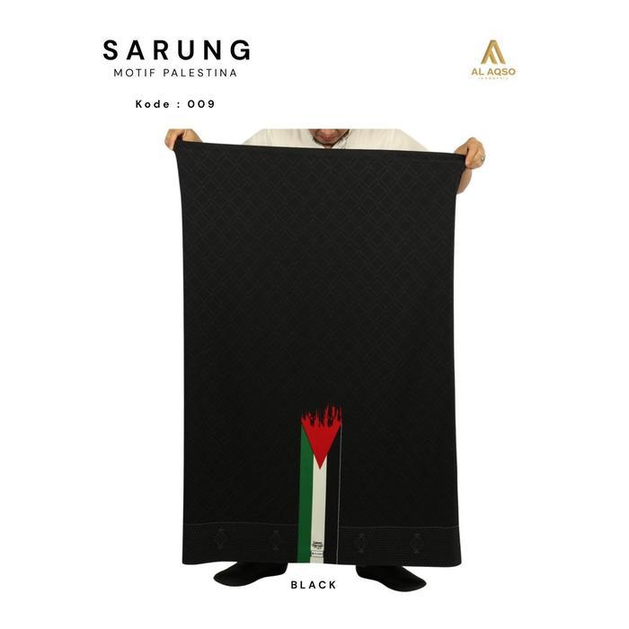 {{ Al Aqso | Sarung Motif Palestina Sarung Palestina Hitam Putih 009 Ready }}