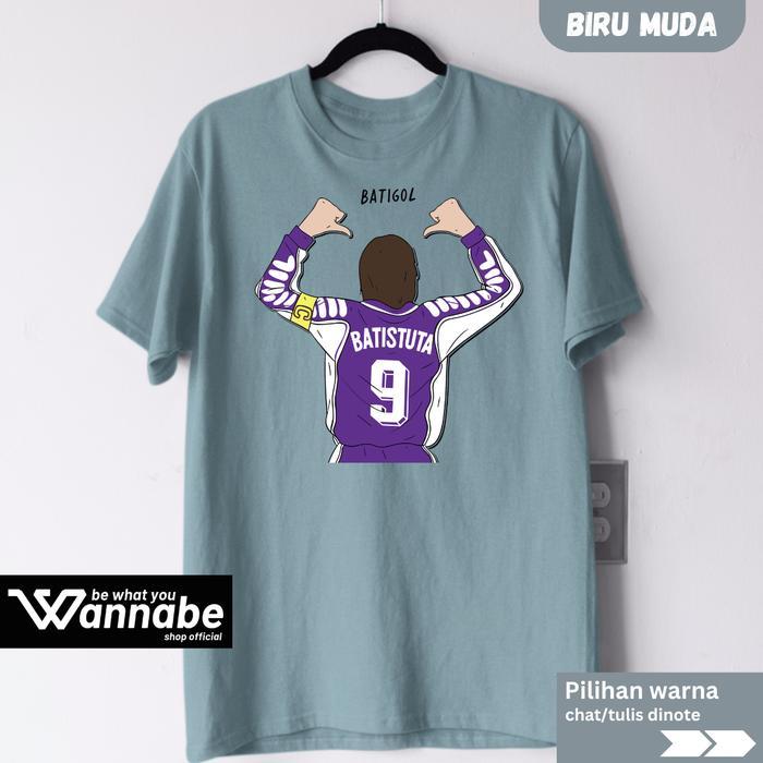 promo KAOS B0LA FIORENTINA BATISTUTA SIZE S - 7XL BIGSIZE & KAOS ANAK PREMIUM