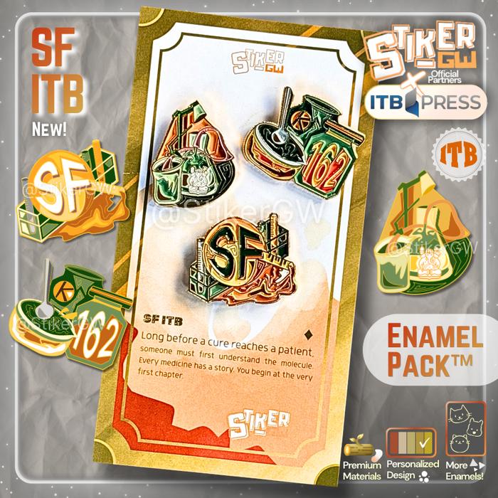 [BERIZIN RESMI] Enamel Pack ITB – SF | 3 Enamel Emblem Pin Bros Sekolah Farmasi Institut Teknologi B
