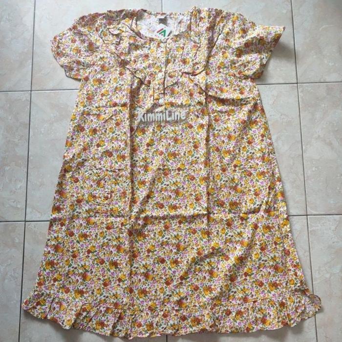 Baju Tidur Merlin Dewasa 5 Corak Motif Daster Terusan Bahan Katun Fashion Premium Model Lisu Di Bagi