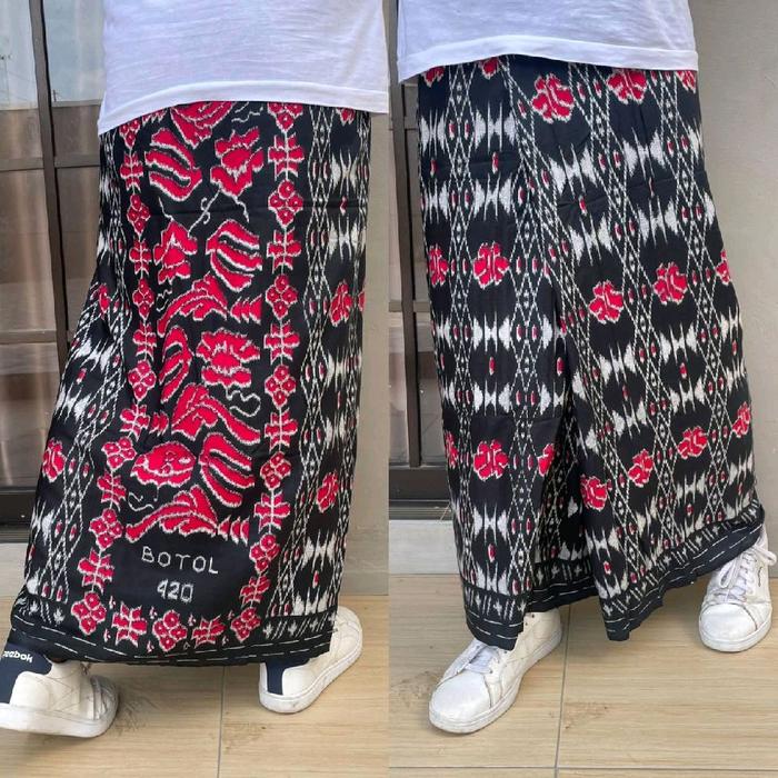 SGP Sarung Goyor Botol Pria Dewasa Motif MAWAR MERAH Terbaru Rayon Super Textile Kalem Nyaman Premiu