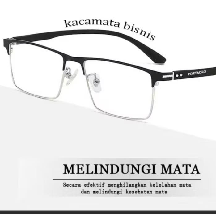 kacamata P9434 pria wanita gratis lensa antiradiasi,Blueray,Photocromic,Bluecromic plus(+1.00 s/d +4