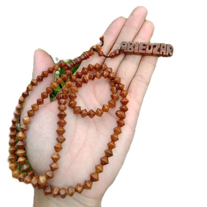tasbih nama kaukah asli bentuk wajik/gm ukuran 7mm Motif