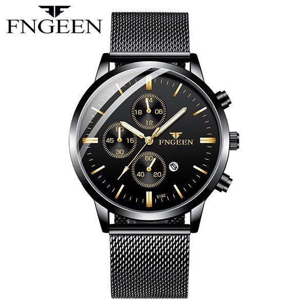 FNGEEN 5128 Jam Tangan Pria Anti Air Keren Buat Gaya Quartz Original Jam Tangan Cowok Waterproof Wat
