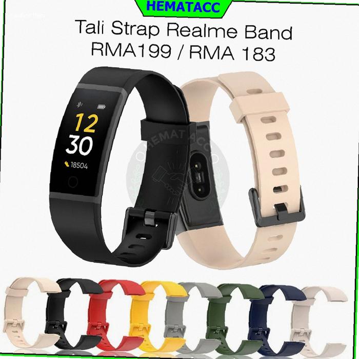 Strap Realme Band RMA183 / RMA199 Polos Tali Jam Realme Band 1 Silicone Hematacc | Kekinian