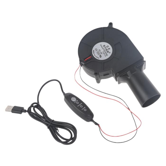 Portable BBQ Fan Air Blower Handheld USB Powered Barbecue Fan Air