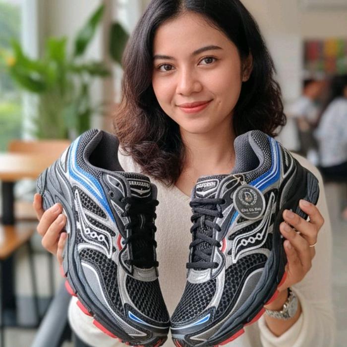 SAUCONY ProGrip Omni 9 Black Red 1jt % Original " New "