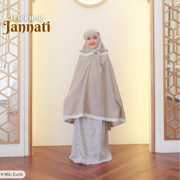 Telekung Jannati Earth - Mukena Anak