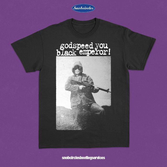 [HOT] Kaos Band GODSPEED YOU BLACK EMPEROR - IRA GUERILLA ARMY T-Shirt