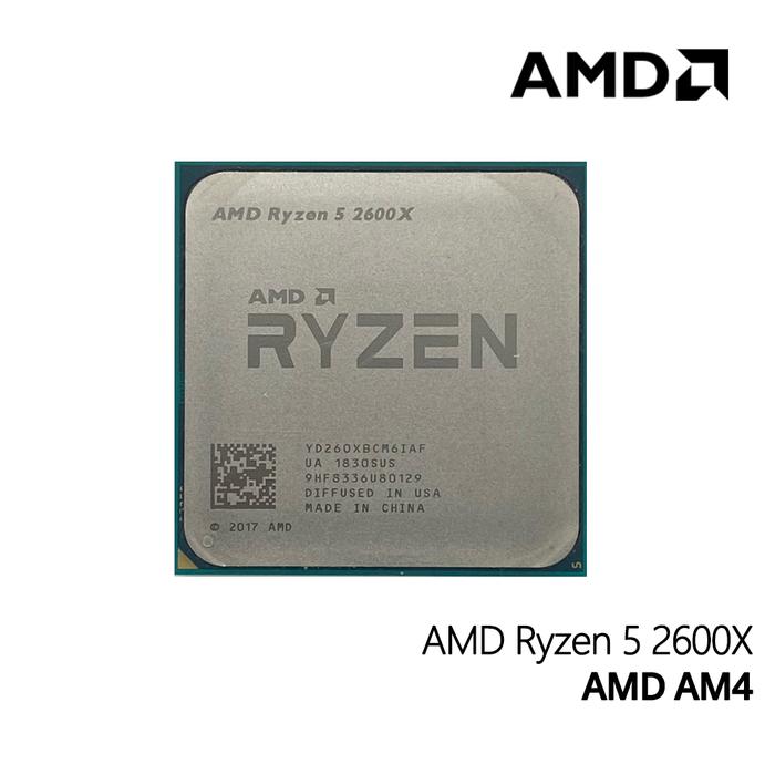 AMD Ryzen 5 2600X R5 2600X 3.6 GHz Six-Core Twelve-Thread 95W CPU