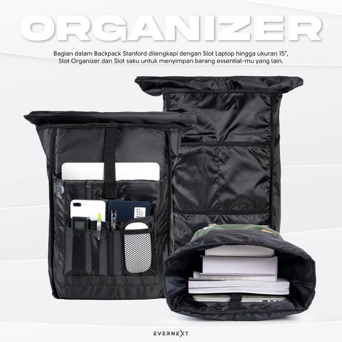 Eiger - EVERNEXT Tas Ransel Laptop Pria Wanita Tas Punggung Pria Backpack Stanford Tas Sekolah Tas K