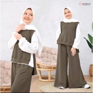 Setelan Anak Perempuan Sherina Set Kids 3In1 Knit Florencia One Set Remaja Tanggung Setcel Ootd Hari