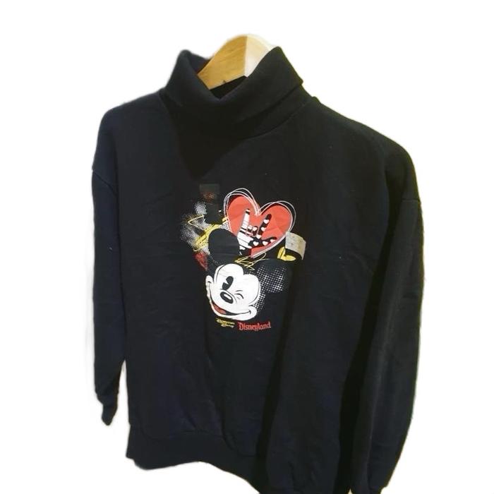 Crewneck thrift impor unisex Wanita Sweater Oversize Hoodie Tebal Atasan Sweatshirt Katun Panjang