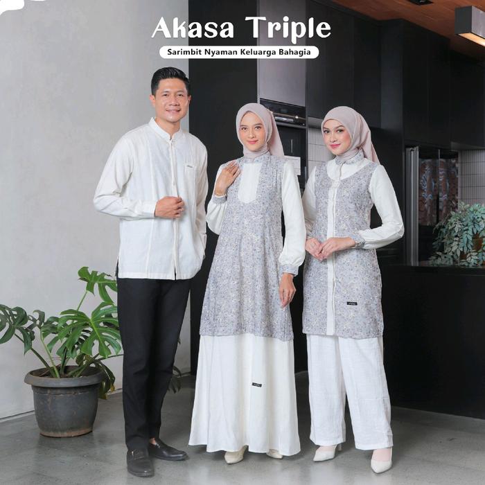 sarimbit keluarga lubi bahan katun baju couple lebaran