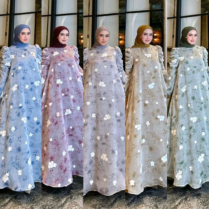 GAMIS DRESS TERBARU RACHEL DRESS SET 2in1 PREMIUM ORI BY NINONA