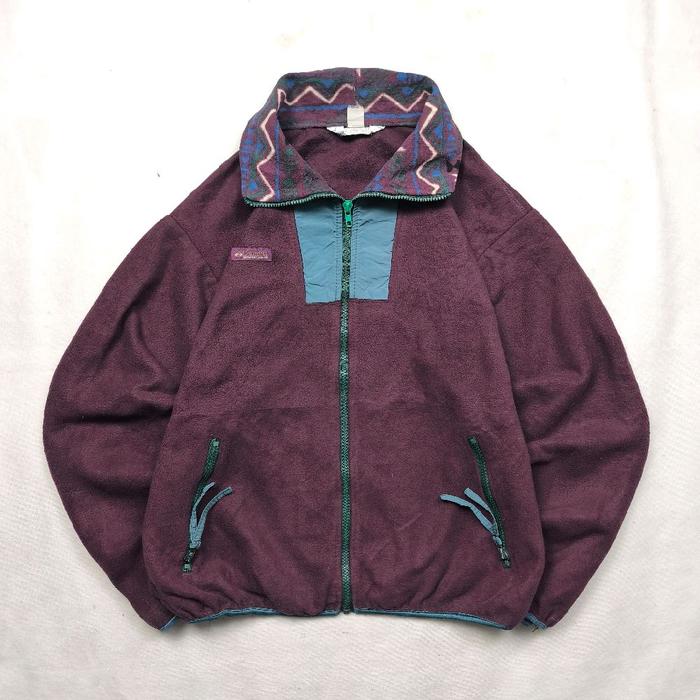 Vtg Columbia Fleece Pullover Polar Jacket