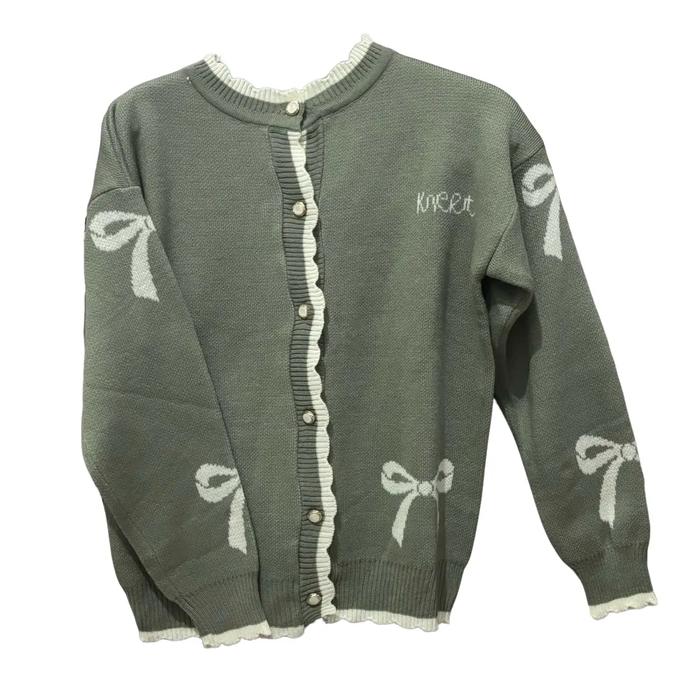 Sweater Cardigan Rajut Jumbo Kancing Depan