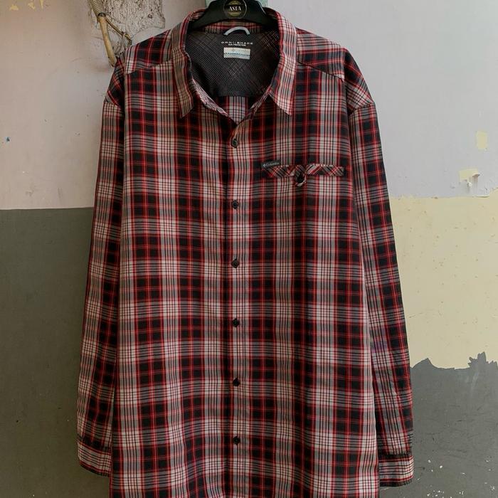 Kemeja pria Columbia omni shade lengan panjang size 2XL preloved