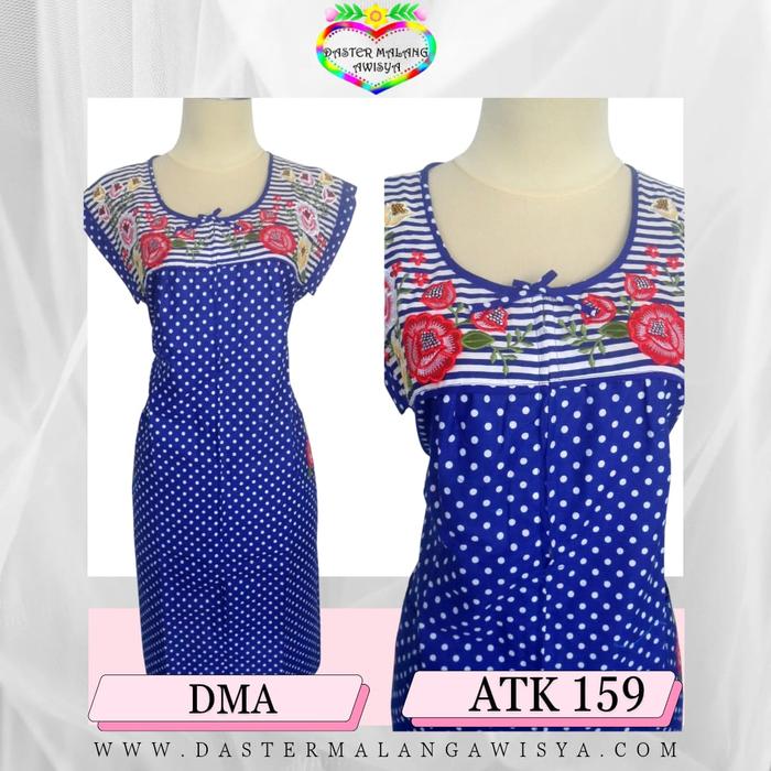 ATK 159 L - Daster Katun Bordir Malang Awisya Tangan Kecil