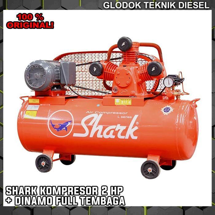 SHARK 2 HP 1 HP 1/2 HP 1/4 HP Kompresor Angin 2 PK 1 PK 0.5 PK 0.25 PK + Dinamo Electro Motor Full T
