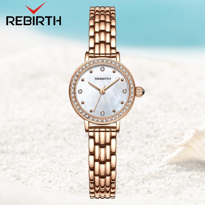 REBIRTH Jam Tangan Wanita Kalung/Gelang/Cincin/Sudang Set Perhiasan