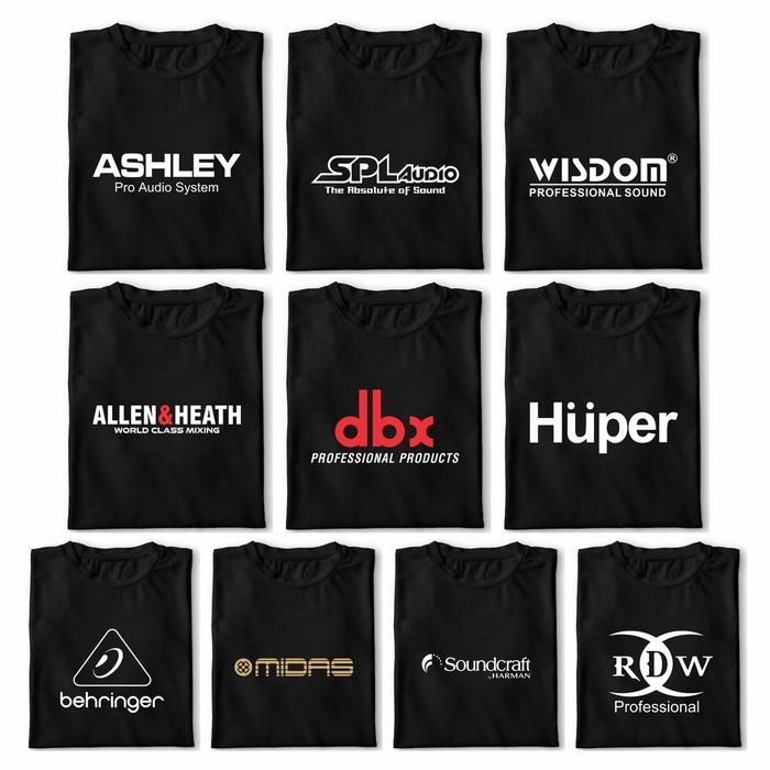 Kaos Sound System - Tshirt Pria / Wanita - Kaos Distro - Kaos Audio SPL Audio / Huper / Ashley / Mid