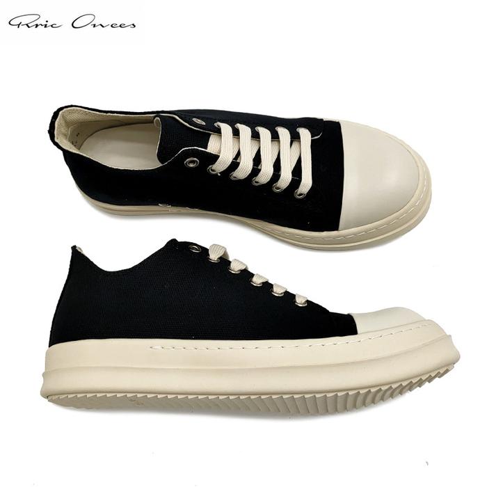 High Street Brand Rick RO Canvas Board Shoes Owens Sneakers Men Shoes
