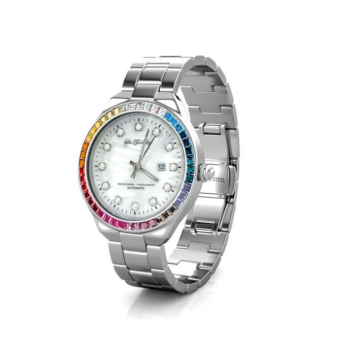Rainbow Shell Watch - Jam Tangan Crystal Premium by Her Jewellery terlaris