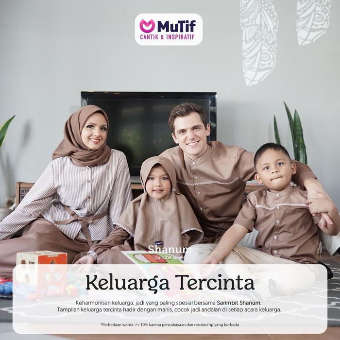 Baju Mutif Sarimbit MV 051 Shanum Beaver Brown - Toffee | Mutif Shanum & Syahrul || Sarimbit Mutif
