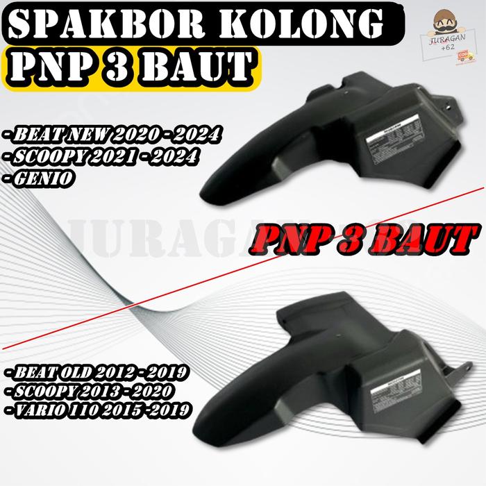 Ready Stok Spakbor Kolong Beat Esp Fi F1 Deluxe Street Abs Cbs Iss Scoopy Genio New 2012-2024 Huger 