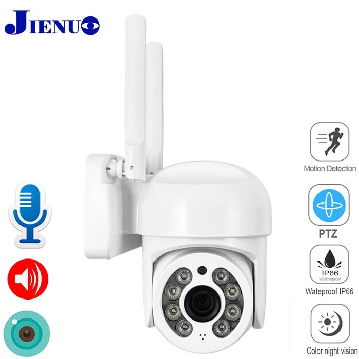 Icsee PTZ WIFI IP Surveillance Camera CCTV Outdoor Audio Zoom Night