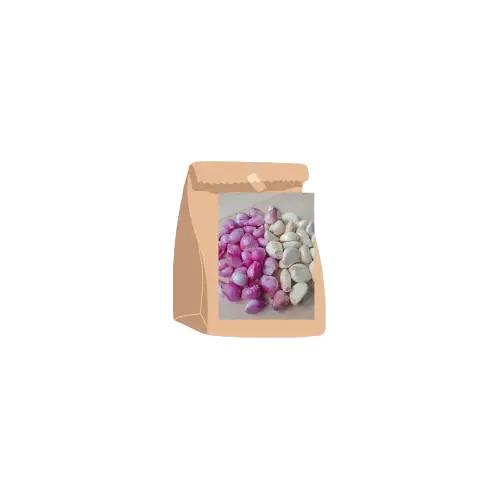 Tote Bag Organizer Bawang Merah 1kg + Bawang Putih 250g - Tas Wanita Ramah Lingkungan - Plastik