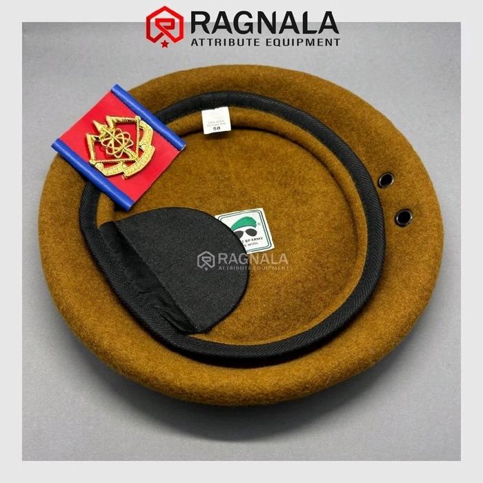Baret Kacamata Arhanud Satu Set dengan Emblem/Baret Arhanud