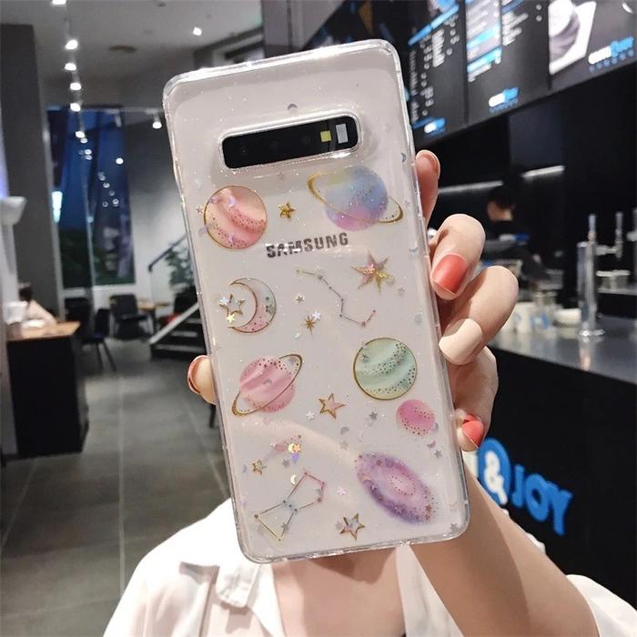 CASE STAR MOON SAMSUNG S23 FE M23 A50 A50S A30S A12 M12 A02S M02S A03S S10 PLUS A73 GLITTER BLING ST