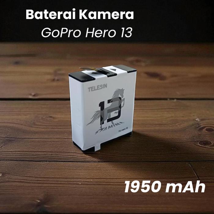 TELESIN Baterai Kamera Aksi Stamina Battery 2.0 for GoPro Hero 13 - TSBTR09-01